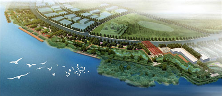 A 14-hectare wetland park featuring natural habitats will be part of the greenery landscape at the World Expo site, Shanghai Expo organizers have announced.